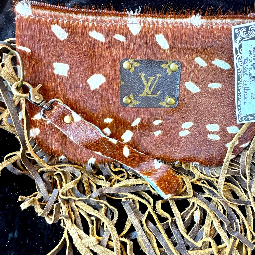 Keep It Gypsy Jessica Exotic Hide on leather wristlet NWT